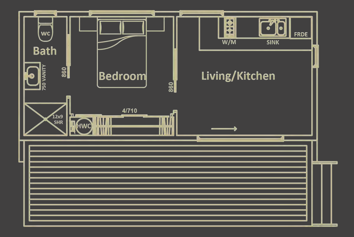 Fiord (30sqm) 1 Bedroom